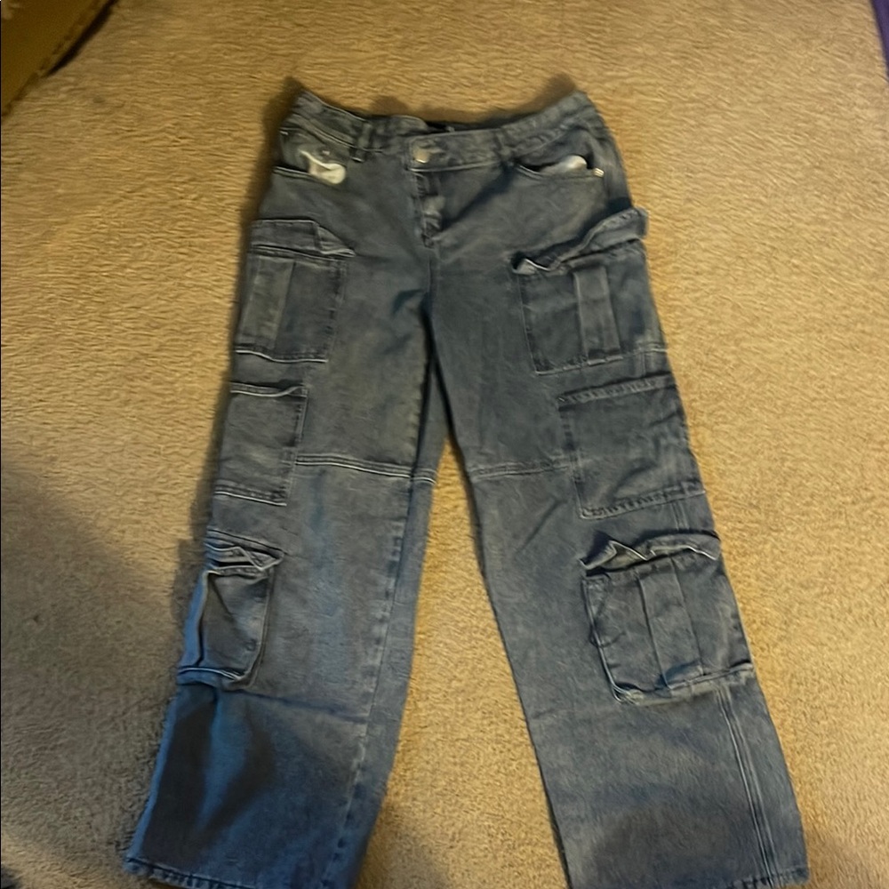 Stylish Gray Cargo Pants